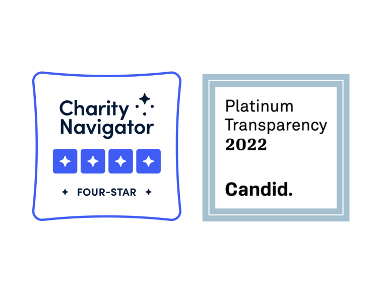 Charity Navigator and Candid Platinum Badges
