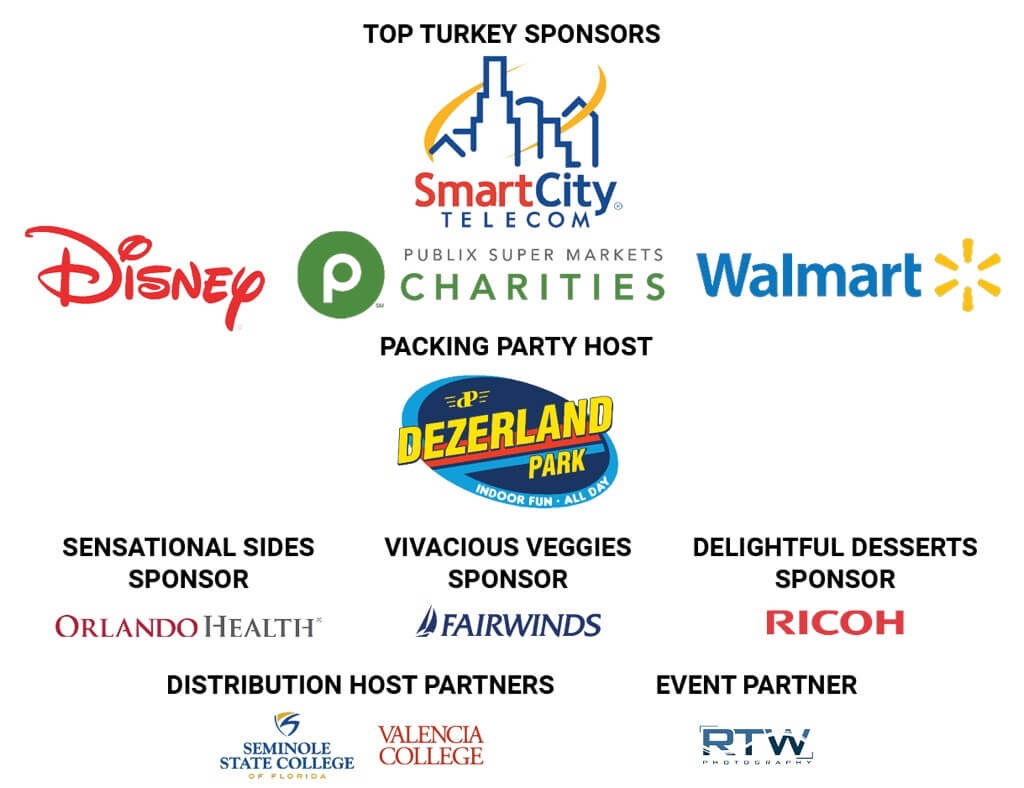 Help Feed Families in Need: Volunteer for Our 2023 Thanksgiving Project! 3 Logos of TGP Sponsors