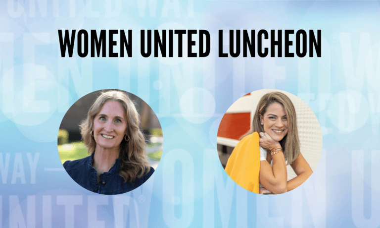 Women United Luncheon featuring headshots of Laura Richeson and Ana Carolina Salazar